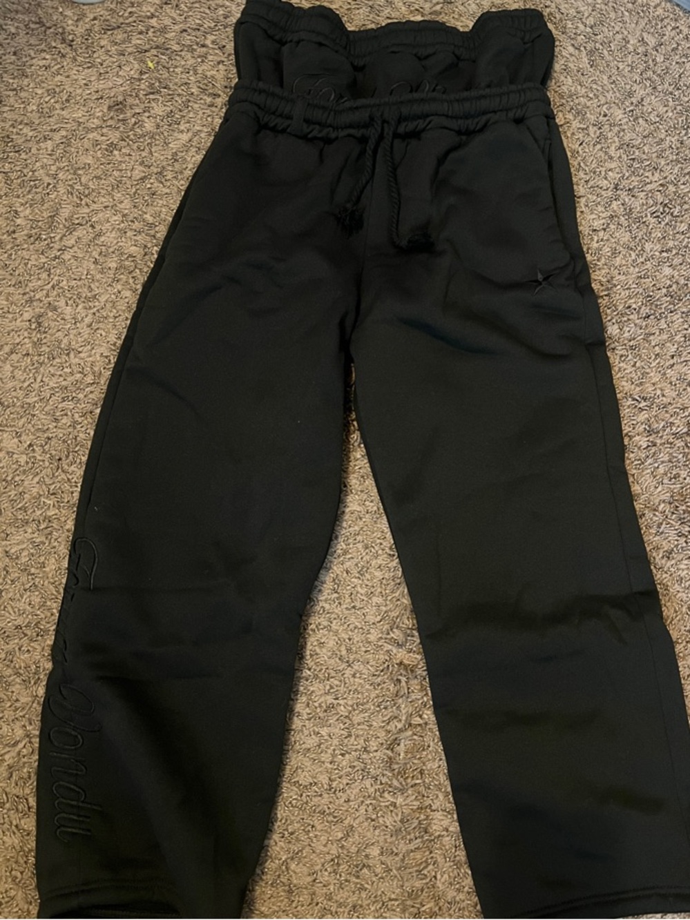 Forum Vondu Black Double Waist Sweatpants *NEW* - Picture 2 of 9